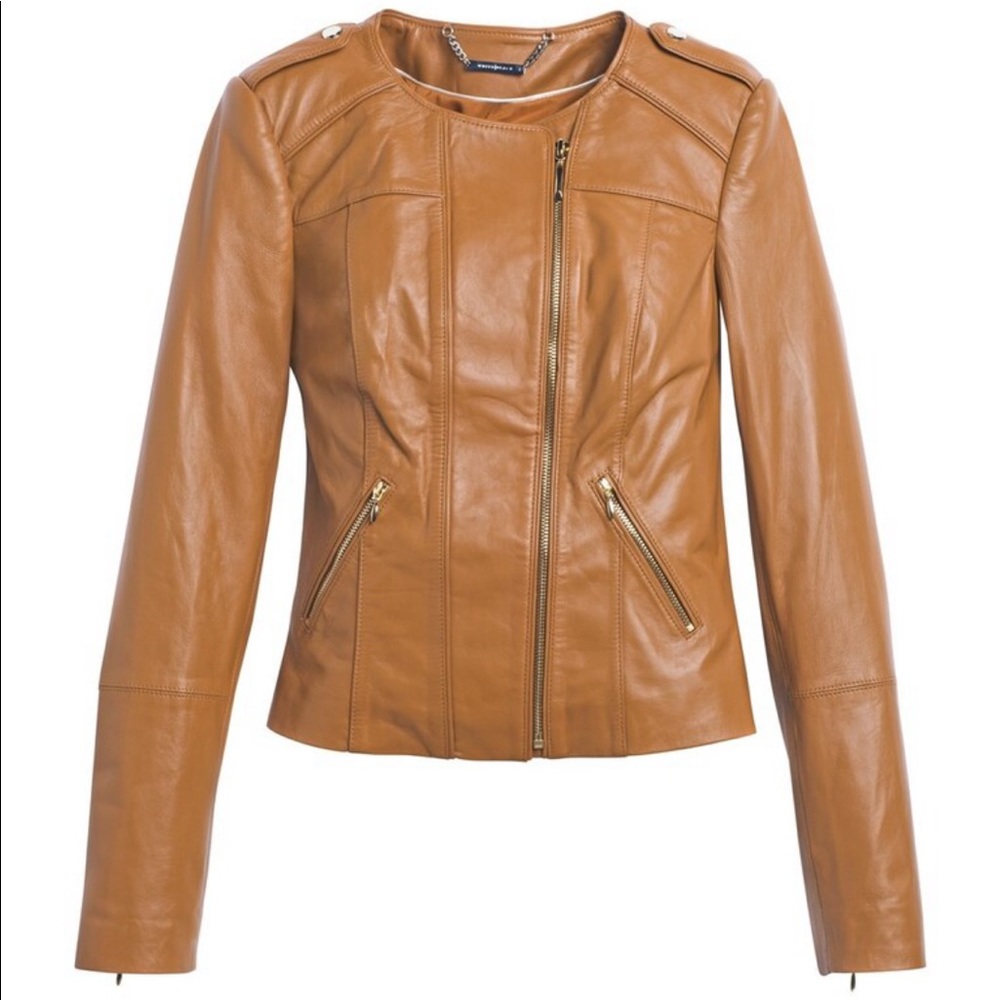 Gorgeous Cropped Leather Jacket XS - worn once!
